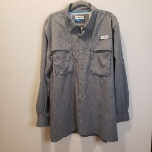 Magellan Mens Outdoor Fishing shirt Angler Fit Fish Gear Size XL
